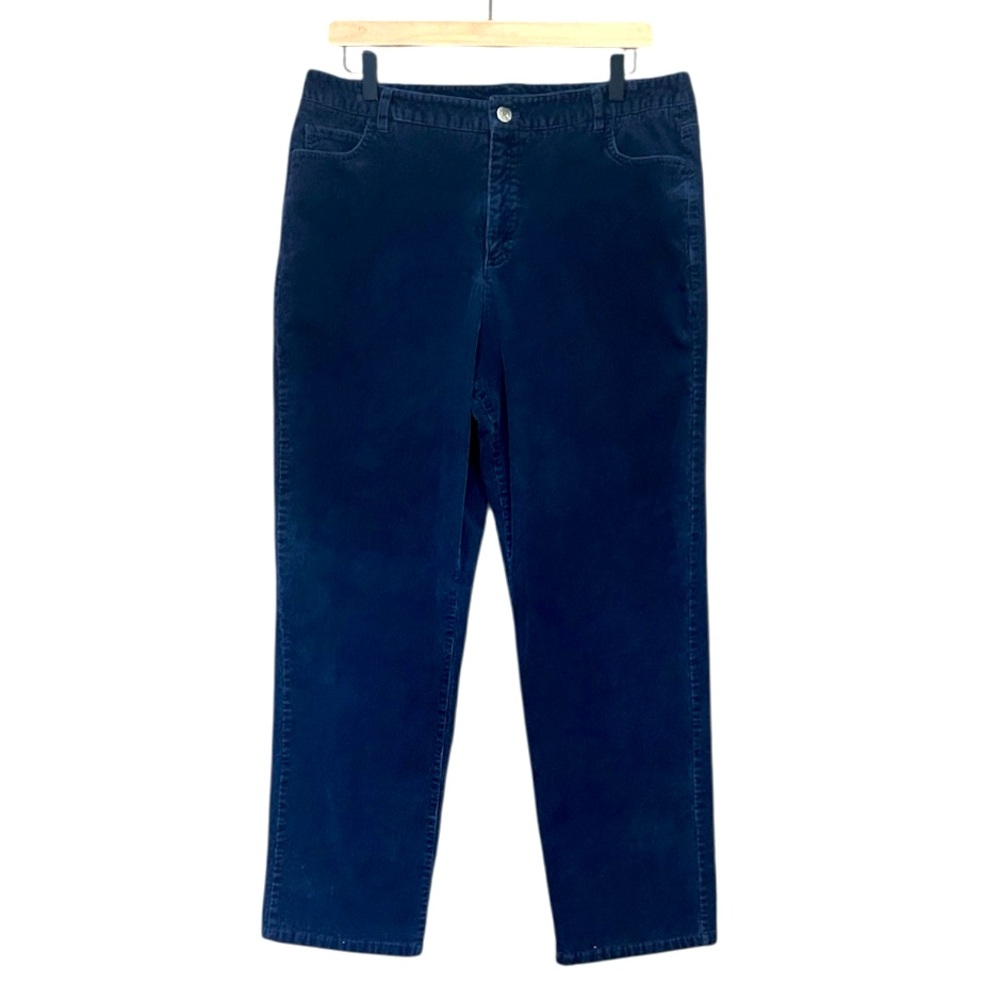 Appleseed’s Corduroy Straight Leg Pants Navy Blue Women’s Size 14